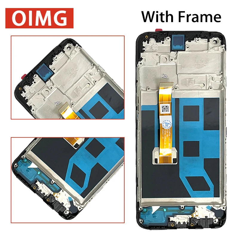 6.5"For Oppo A53s 4G CPH2135 Lcd Display Touch Screen Digitizer Assembly with Frame for Oppo A53S 4G CPH2139 Replacement Oppo phone repair parts Realme phone repair parts