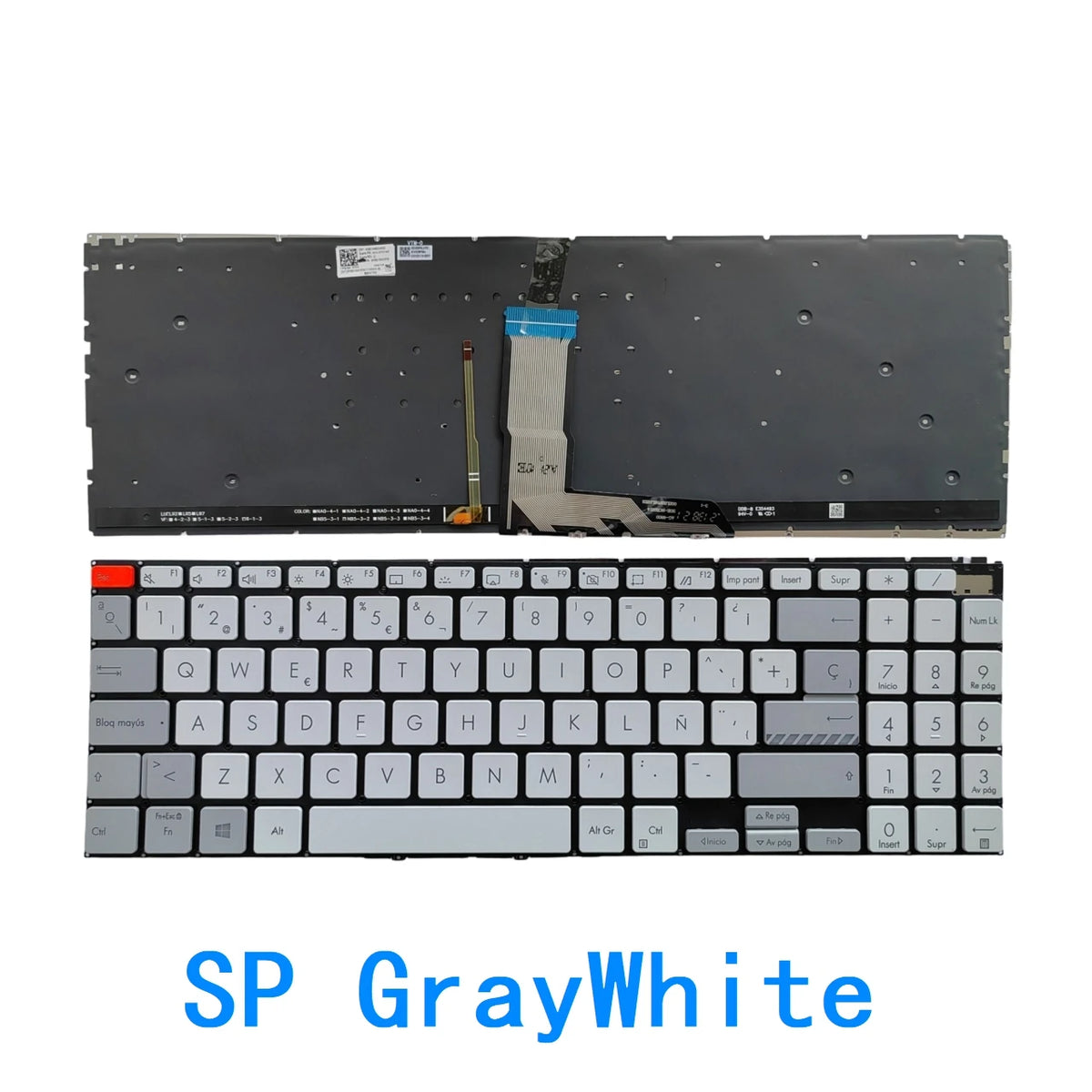 New Spanish Language  Backlit Keyboard For ASUS Vivobook 15Pro M3500 M3500Q M3500QC Notebook PC Replacement Keyboard ASUS laptop repair parts