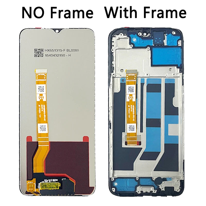 6.56“ Screen For OPPO A78 5G CPH2483 LCD Display Touch Screen Digitizer Assembly With Frame for OPPO A78 CPH2495 Display Frame  Oppo phone repair parts