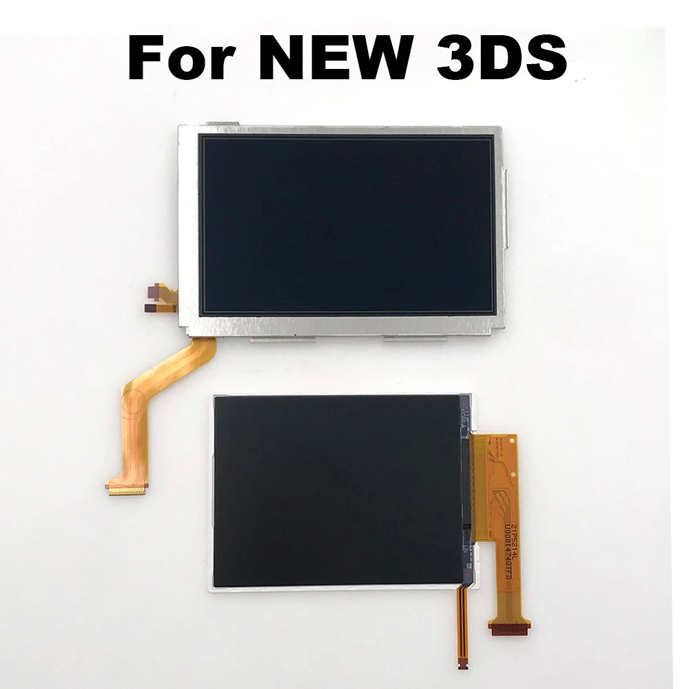 2015 Top Upper or Bottom Lower LCD Display Screen for Nintendo New 3DS Game console repair parts
