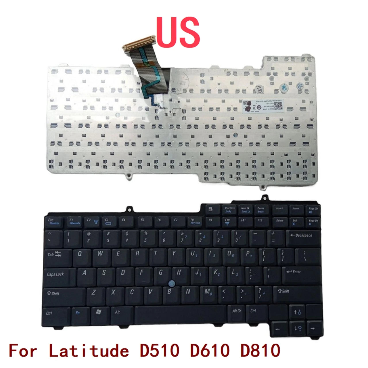 New US Laptop Keyboard For Dell Latitude D510 D610 D810 Notebook PC ReplacementDell laptop repair parts