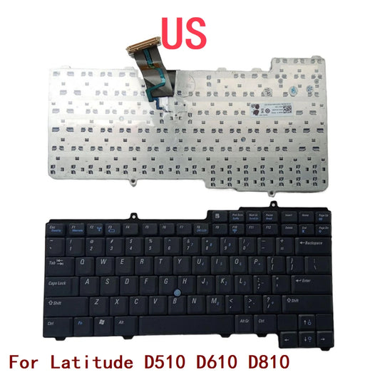 New US Laptop Keyboard For Dell Latitude D510 D610 D810 Notebook PC ReplacementDell laptop repair parts