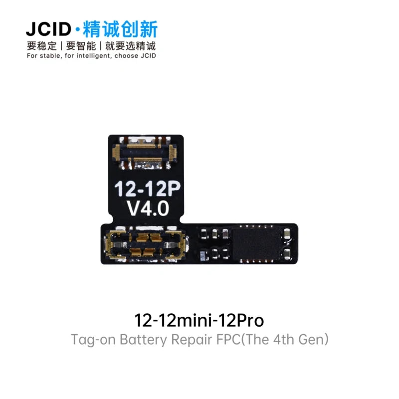 JCID 4th Gen Battery Repair Flex Tag On For iPhone 11 12 13 14 15 Plus Pro Max Mini Remove Warning Battery External Cable Tools Professional Repair Tools