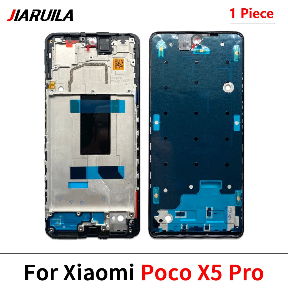 New Front Housing LCD Frame Screen Bezel Holder For Xiaomi Poco F3 F4 X3 GT M3 M4 M5s X5 X6 Pro 4G 5G Xiaomi  Xiao mi phone repair parts