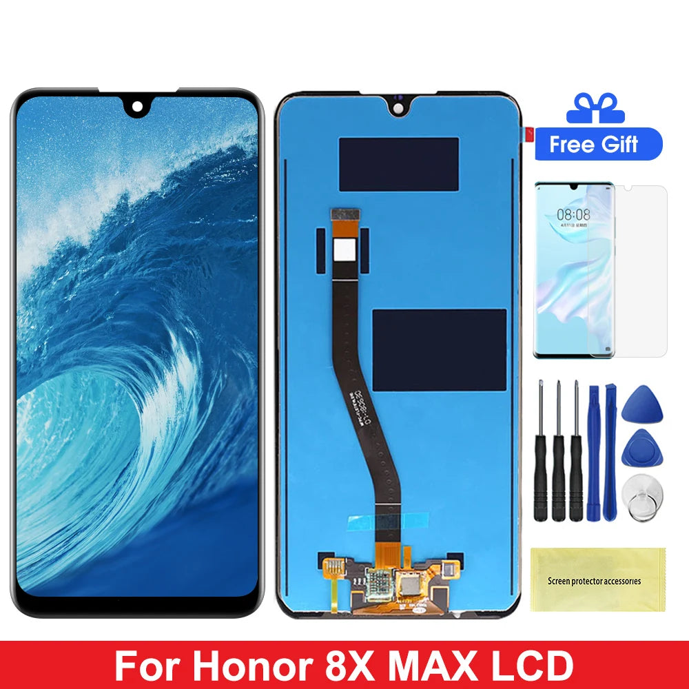 7.12" 8X Max Lcd For Honor 8X Max ARE-AL00 ARE-L22HN ARE-AL10 LCD Display Touch Screen Digitizer Assesmbly For Honor8XMax Honor phone repair parts