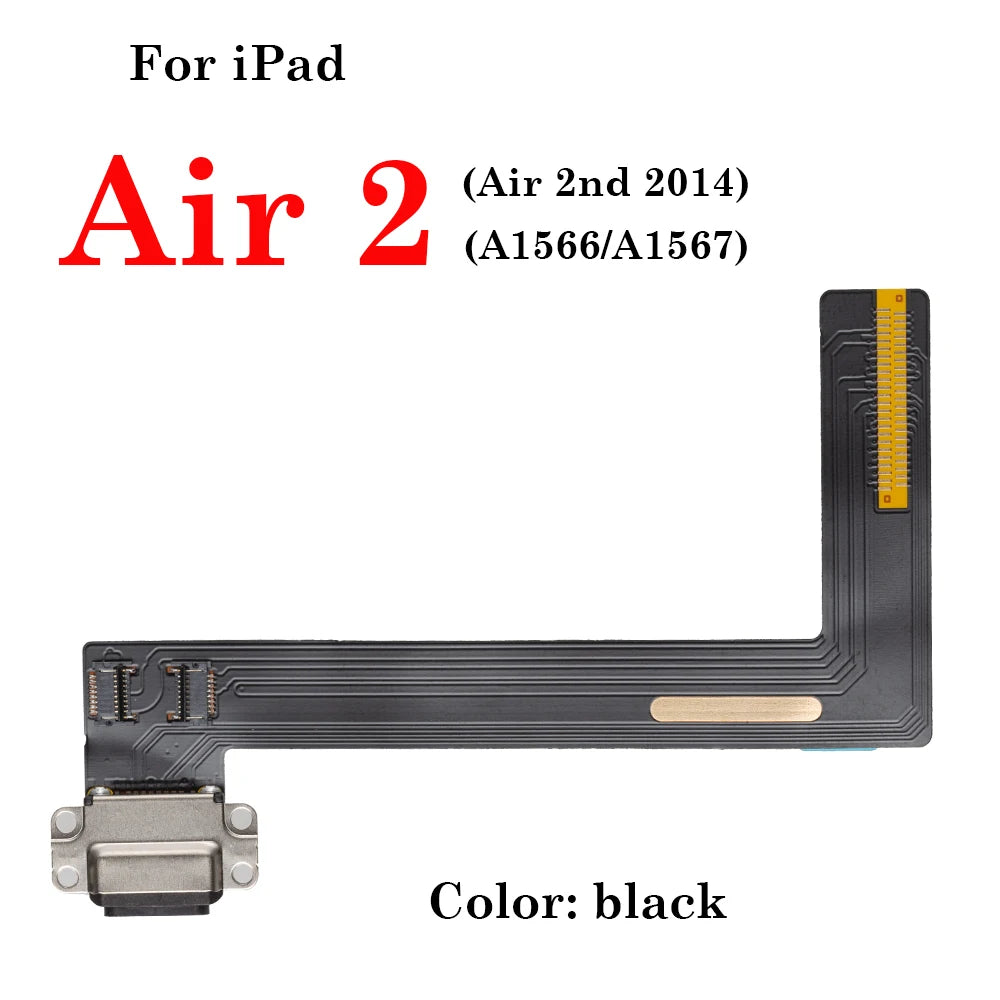 For iPad Air 1 2 3 4 5 6 7 8 9 Charger USB Charing Port Dock Plug Jack Socket Connector Data Flex Cable 2017 2018 2019 2020 2021 iPad tablet repair parts
