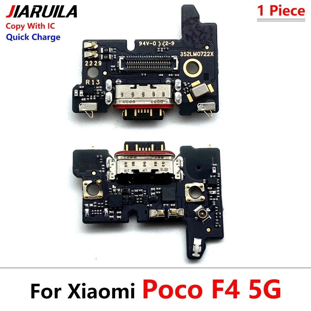 10Pcs, USB Charging Port Micro Dock Connector Board Flex Cable For Xiaomi Poco F4 F5 F6 X3 X4 X5 X6 M3 M4 M5 Pro 4G 5G GT  Xiaomi  Xiao mi phone repair parts