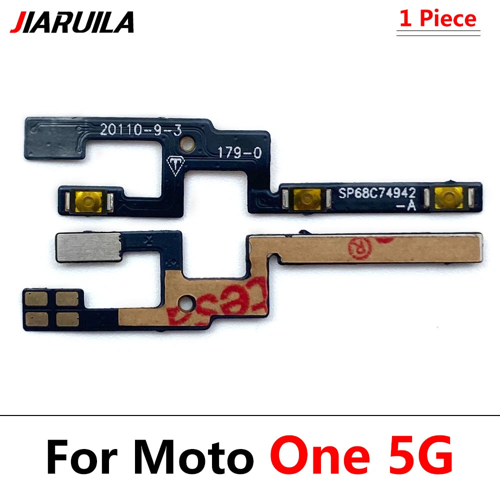 Power Volume Flex For Motorola For Moto One Zoom Hyper Vision Action Macro Fusion Plus / One 5G Power Button Flex Cable Motorola phone repair parts