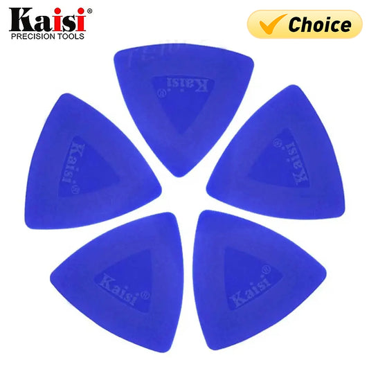 Kaisi 5Pcs 0.75mm Ultra-Thin Hard Plastic Scraper Mobile Phones Pry Opening Kits for IPad Tablets Teardown Repair Hand Tools Set Professional Repair Tools