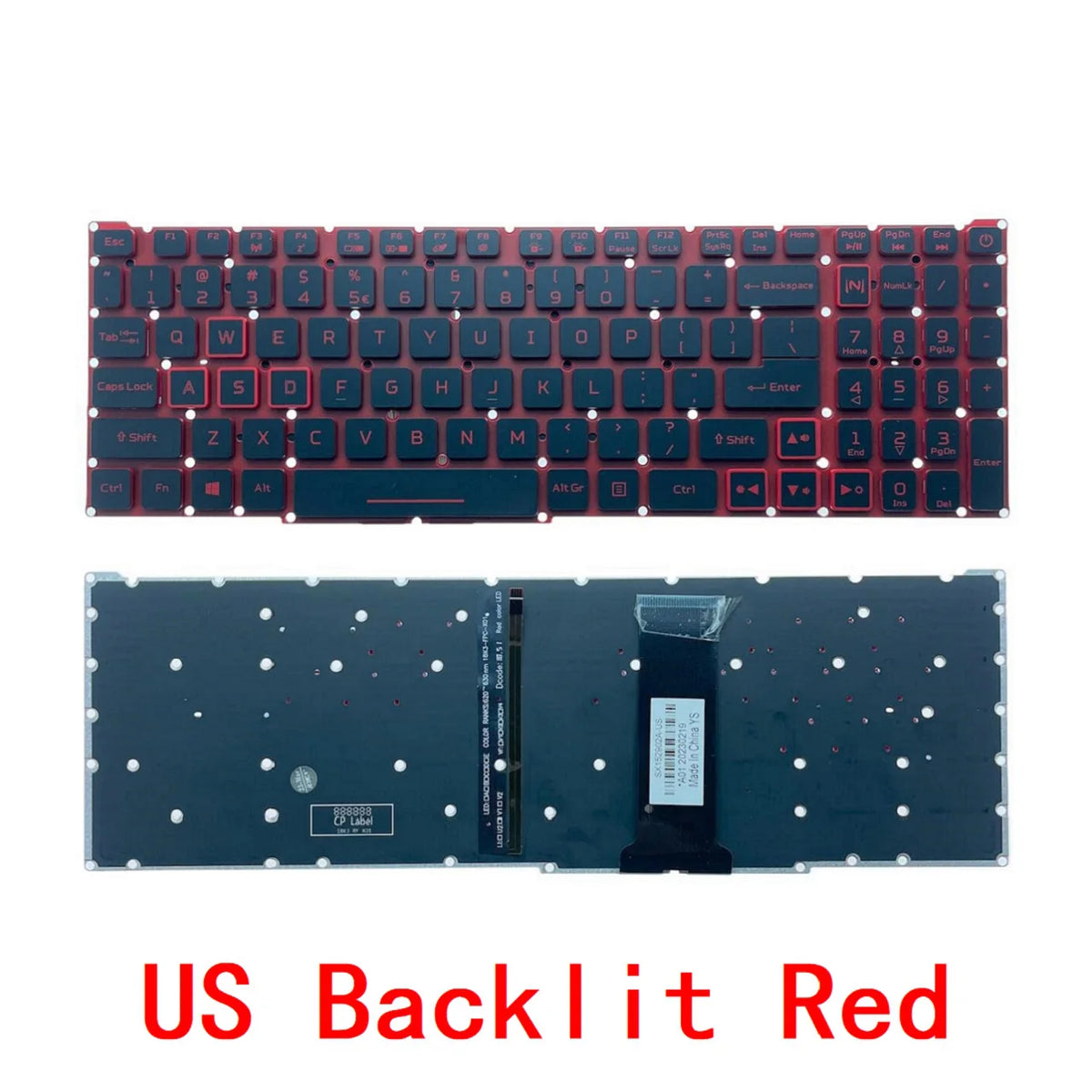 US RU SP BR RGB Keyboard For Acer Nitro 5 AN517-51 AN515-43 AN515-54 AN515-55 7 AN715-51 AN715-52 PH315-52 PH315-54 Acer laptop repair parts