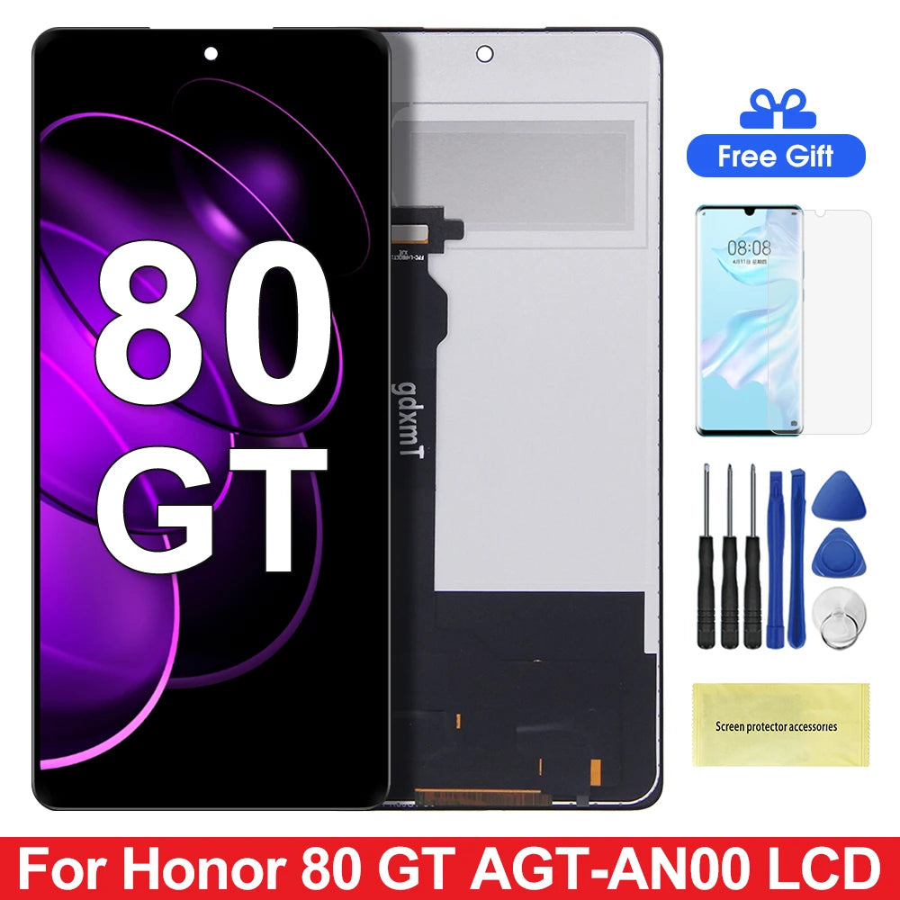 TFT For Huawei For Honor 80 GT LCD Display Touch Screen Digitizer Assembly For Honor80 GT Honor 80GT AGT-AN00 LCD Repair Parts Honor phone repair parts