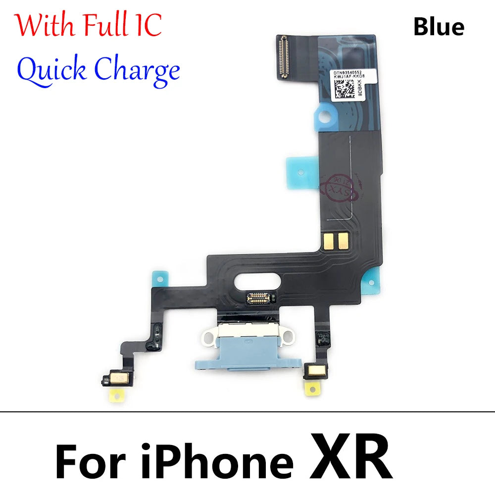 New For iPhone X XR XS Max Dock Connector Micro USB Charger Charging Board Port Flex Cable Microphone Board iPhone phone repair parts