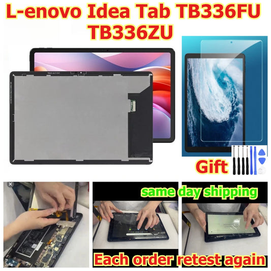 100% tested Tab touch display lcd screen glass for Lenovo Idea Tab TB336FU TB336ZU Digitizer assembly Lenovo tablet repair parts