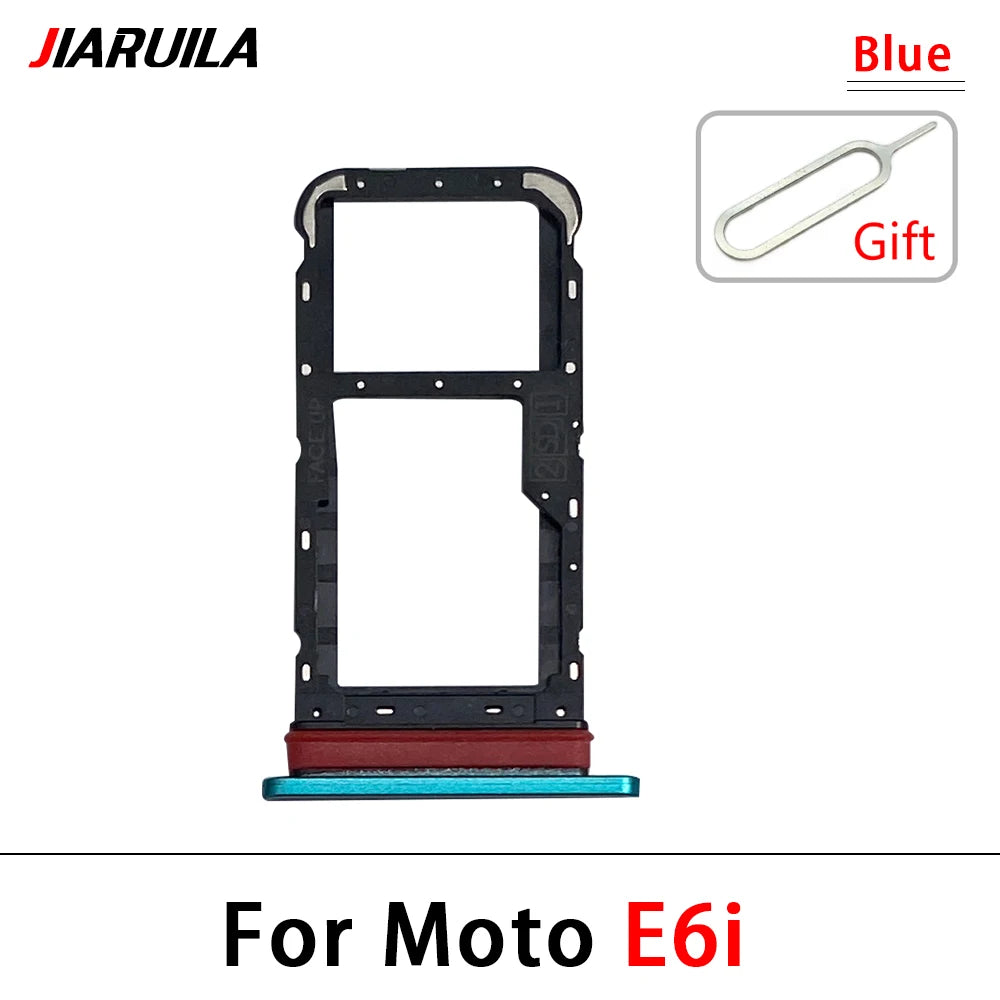 New For Motorola Moto E6i E20 E30 E40 E32 Edge 20 Pro SIM Card Slot SD Card Tray Holder Adapter Motorola phone repair parts