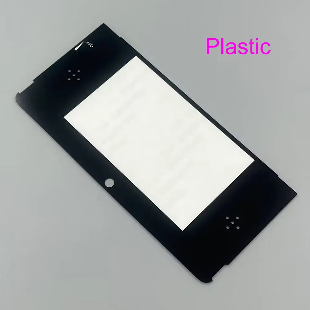 1PC  Plass Or Glass Top Screen Protector Cover Lens Replacement For  Nintendo 3DS Front LCD Game console repair parts