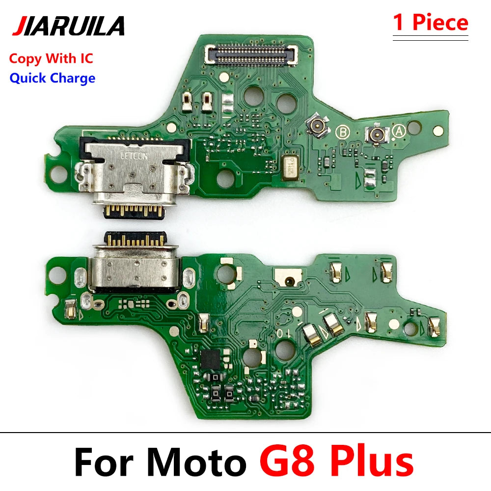 10Pcs/Lot, Dock Connector Micro USB Charger Charging Port Flex Cable Microphone Board For Moto G4 G5 G9 G8 G7 G6 Play Plus Power Motorola phone repair parts