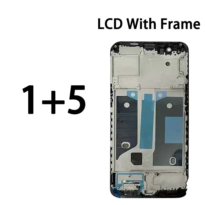 100% New Screen For OnePlus 5 A5000 LCD 1+5 Display Touch Screen Digitizer For One Plus 5T A5010 LCD 1+5T Display Frame  OnePlus phone repair parts