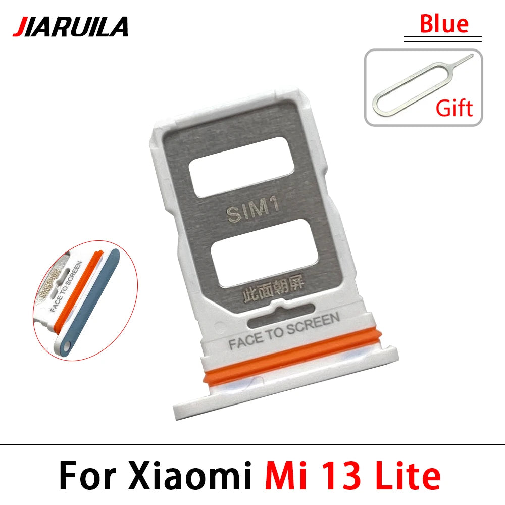 10Pcs, New For Xiaomi Mi 13 Pro / Mi 13 Lite / Mi 13T Pro SIM Card Slot SD Card Tray Holder Adapter  Xiaomi  Xiao mi phone repair parts