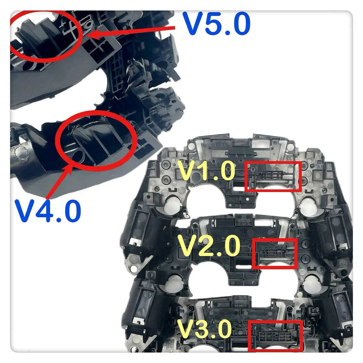 50pcs/lot Middle Frame Holder for Ps5 BDM-010 020 030 040 050 Controller Replacement Part for PS5 Gamepad Inner Support Bracket Game console repair parts
