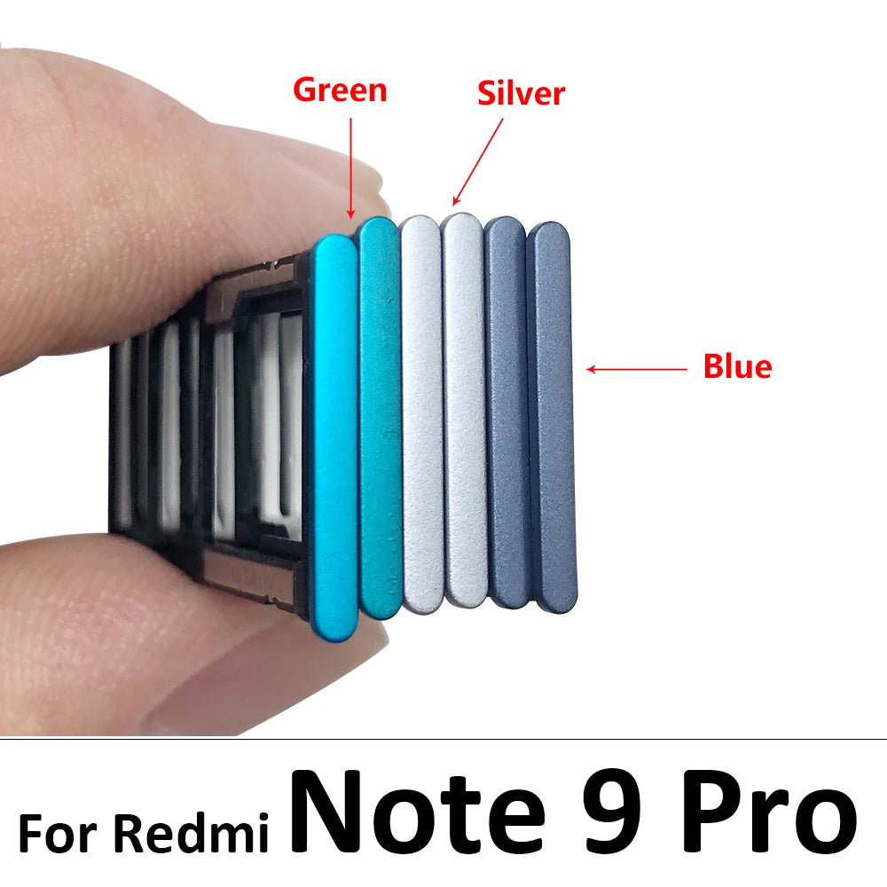 10Pcs, Dual SIM Card Slot SD Card Tray Holder Adapter For Redmi Note 7 8 9 10 11 12 13 Pro 9s 10s 11s 4G 5G SIm Tray Redmi phone repair parts
