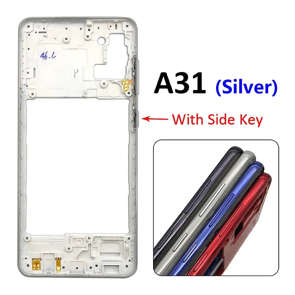 New Housing Middle Frame Bezel Middle Plate Cover For Samsung A31 A41 A51 A71 Repair Parts Samsung phone repair parts