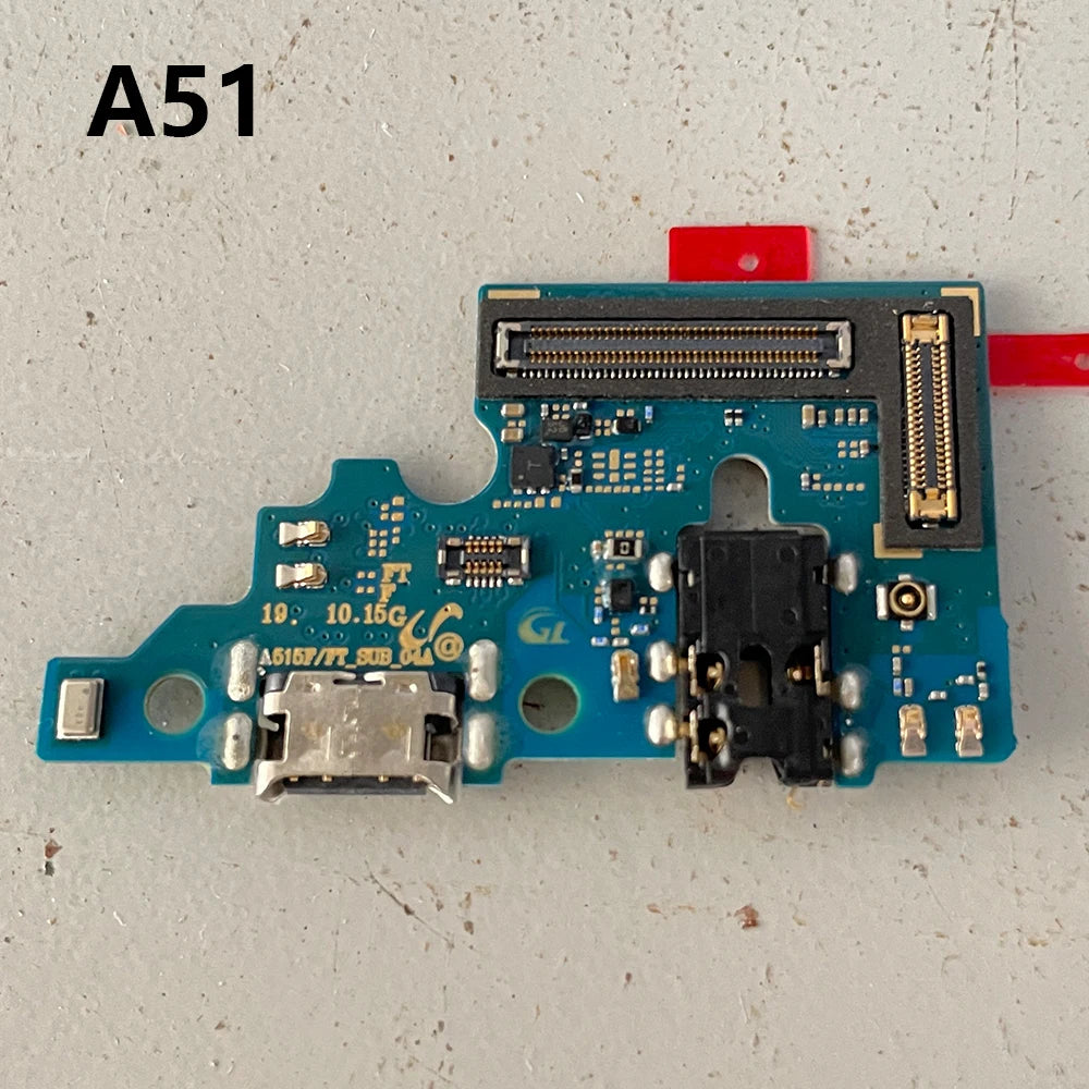 New For Samsung A51 A515F A71 A715F USB Charging Port Mic Microphone Dock Connector Board Flex Cable Samsung phone repair parts