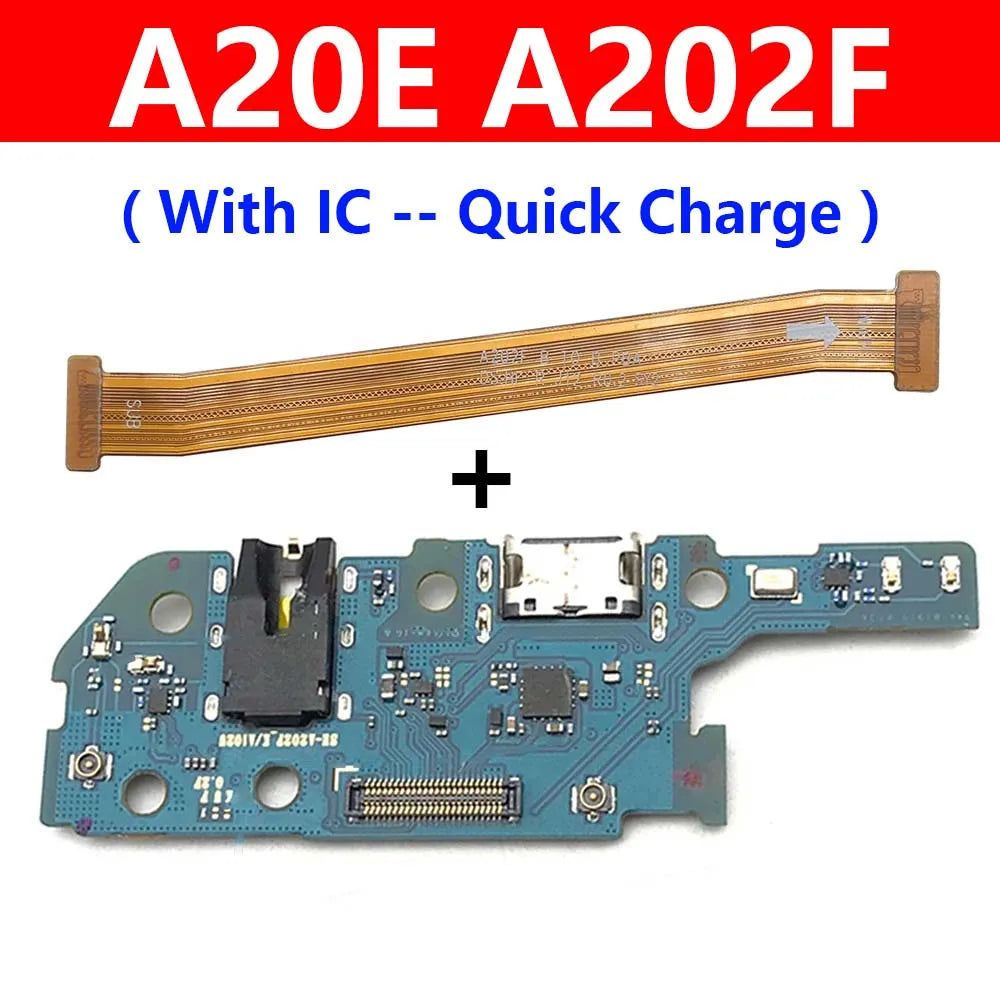 For Samsung A20E A202F A202 Dock Charger Connector Board USB Charging Board Port Mainboard Main Flex Cable Samsung phone repair parts