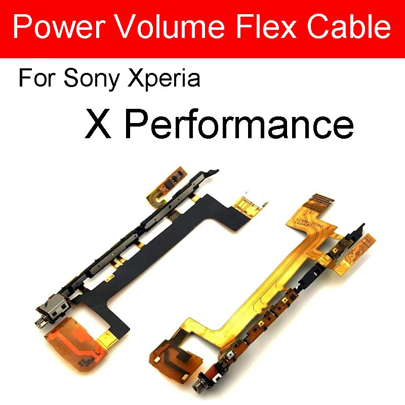 Power On Off + Volume Side Button Flex Cable For Sony Xperia X Performance F8131 F8132 Power Volume Control Switch Repair Parts Sony phone repair parts