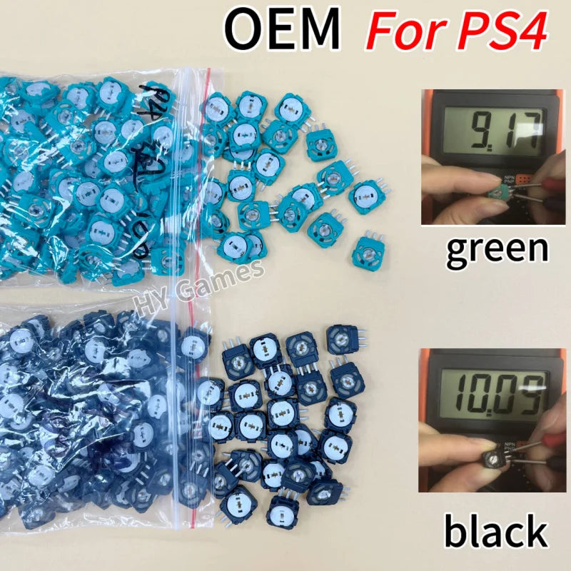 100pcs/lot OEM 3D Analog Micro Switch Sensor for PS4 Dualshock Thumbstick Axis Resistors Potentiometer for Xbox One Controller  Game console repair parts