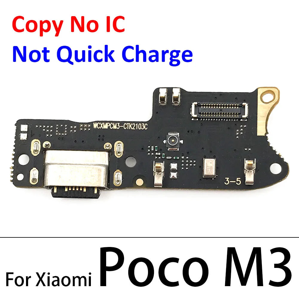 USB Port Charger Dock Connector Charging Board FLex Cable For Xiaomi Poco F1 F2 Pro F3 X3 X4 M3 M4 Pro 4G 5G Mic Microphone  Xiaomi  Xiao mi phone repair parts