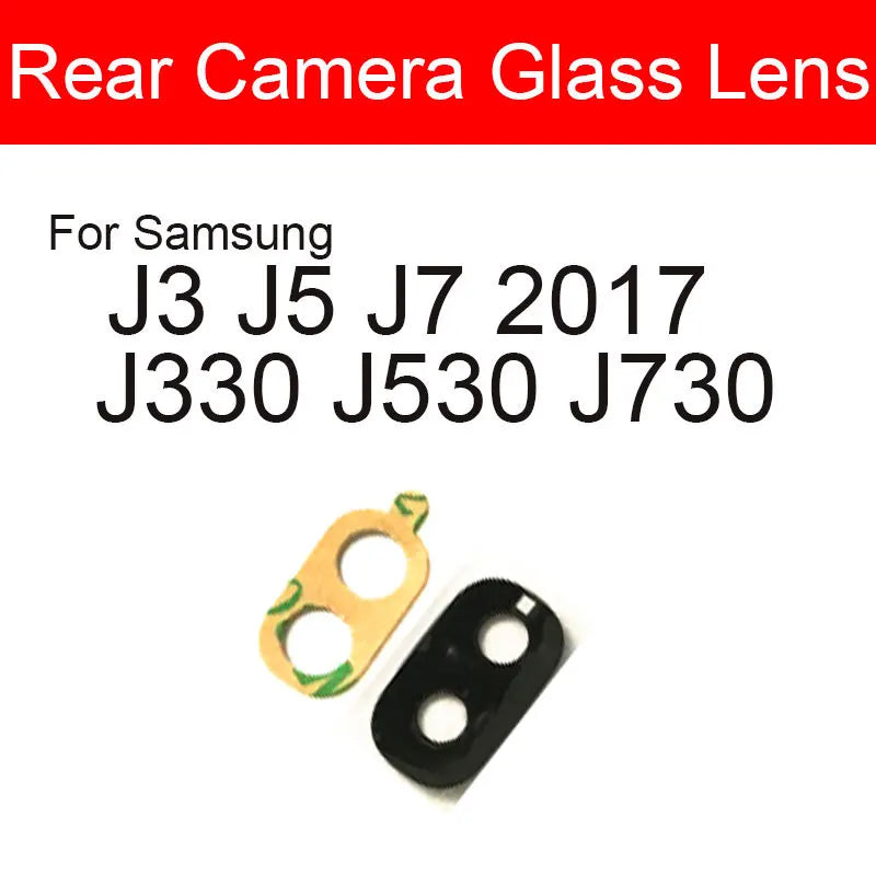 Main Camera Glass For Samsung Galaxy J1 J2 J3 J5 J7 Pro 2015 2016 2017 2018 J337 J310 J330 J510 J530 J710 J730 +Adhesive Sticker Sony phone repair parts