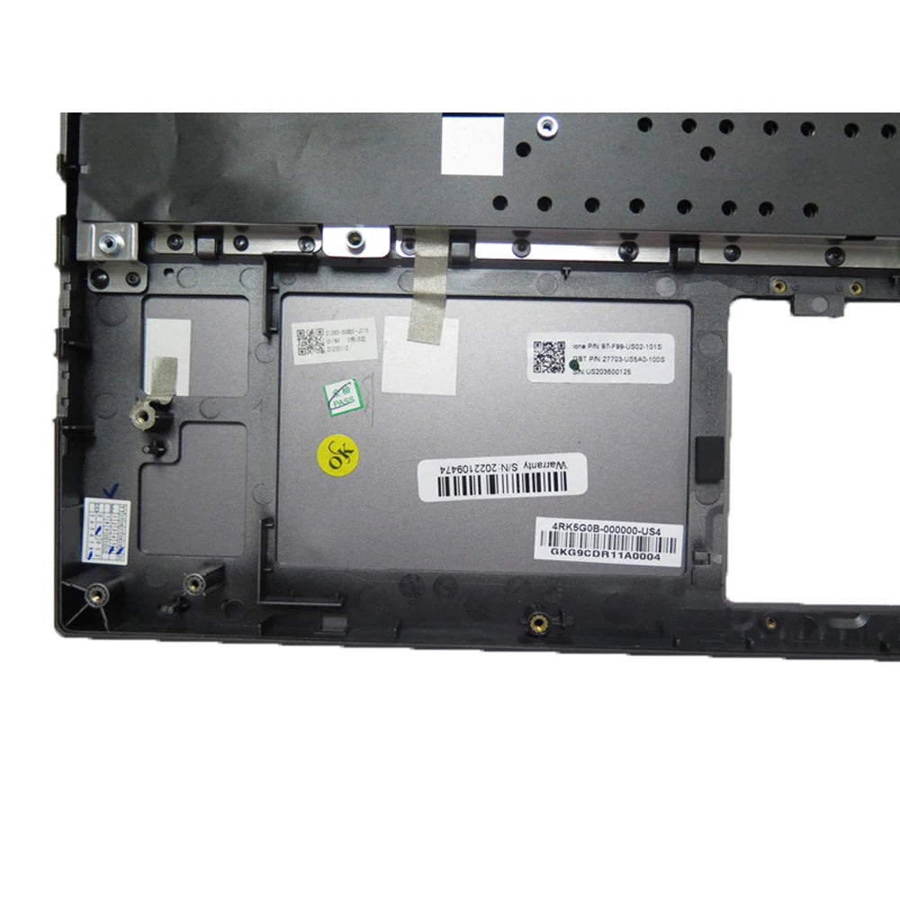 Laptop Grey PalmRest&Keyboard For Gigabyte For AORUS 15G XB RX5GXB 27363-5GXB0-J20S GC-KBMCUO 27363-5GXB0-J21S English US Gigabyte laptop repair parts