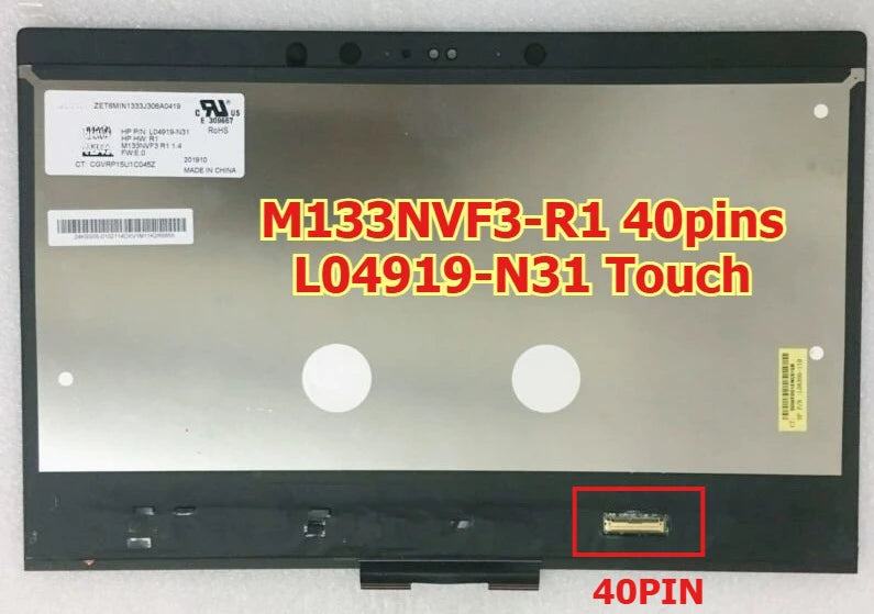 13.3" LED FHD UHD LCD screen display touch Panel For HP for Elitebook X360 1030 G3 G4 M133NVF3 L31870-001 L31869-001 L04919-N31