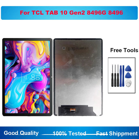 For TCL TAB 10 Gen 2 8496G LCD Display Touch Screen Digitizer Glass Assembly Replacement For TCL TAB 10 Gen2 8496 LCD Screen Tablet repair parts