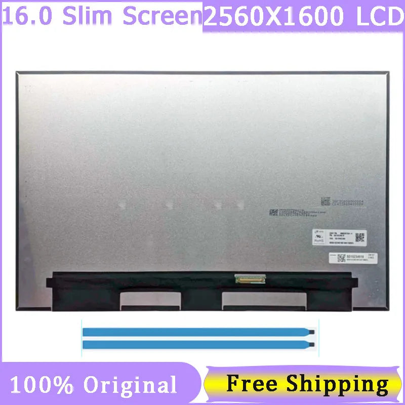 16 Inch Slim 40 Pin Laptop Screen MNG007DA1-4 NE160QDM-N63 B160QAN02.W B160QAN02.M 2560X1600 QHD Display Panel