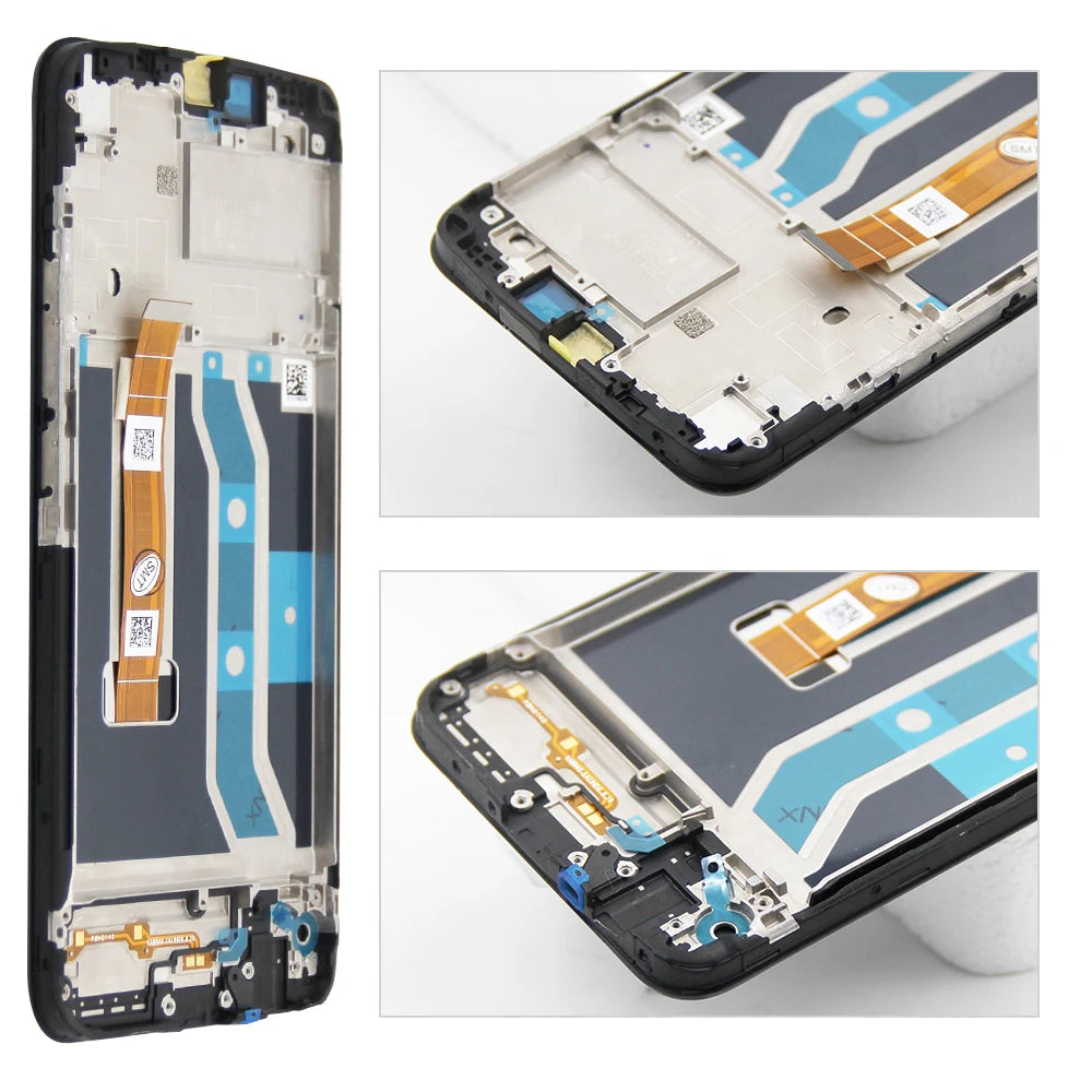 6.5" Screen for Realme C21Y RMX3261 RMX3263 Lcd Display Digital Touch Screen with Frame for Realme C21Y Screen Replacement Realme phone repair parts