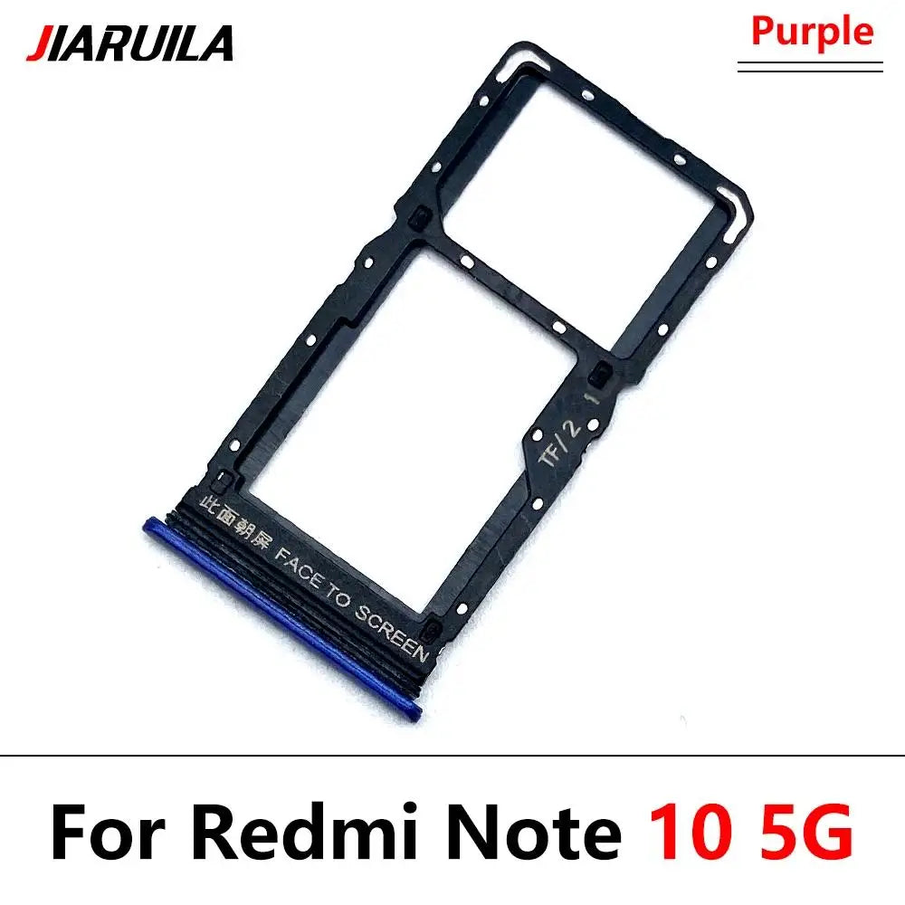 New SiM Card Tray For Xiaomi Redmi Note 10 10s Pro 5G SIM Card Slot SD Card Holder Adapter Replacement Parts  Xiaomi  Xiao mi phone repair parts