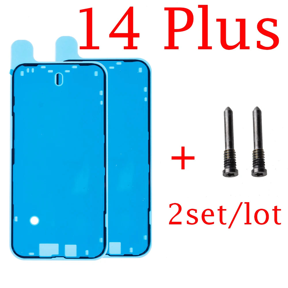2set/lot Waterproof Sticker For iPhone 11 12 13 14 Pro Max Mini X XS 7 8Plus LCD Display Screen Pre-Cut Glue Frame Tape Bezel Se iPhone phone repair parts