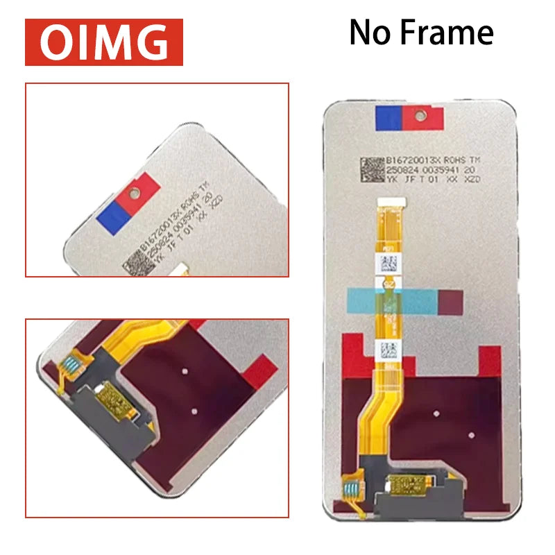 6.67”OEM For Oppo A3 4G/5G LCD Display Touch Screen Digitizer Assembly CPH2669 CPH3669 CPH2683 CPH2693 Display Frame Oppo phone repair parts Realme phone repair parts