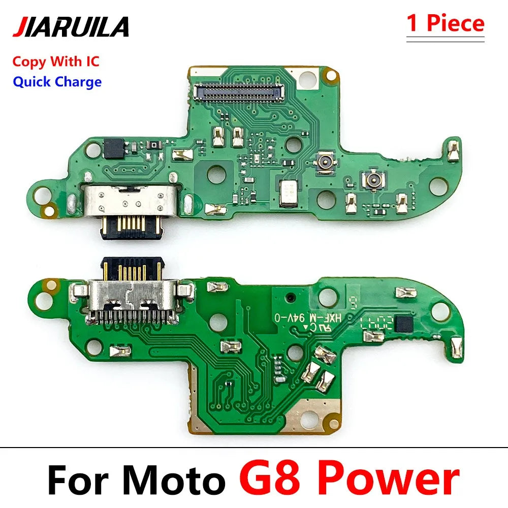 10Pcs/Lot, Dock Connector Micro USB Charger Charging Port Flex Cable Microphone Board For Moto G4 G5 G9 G8 G7 G6 Play Plus Power Motorola phone repair parts