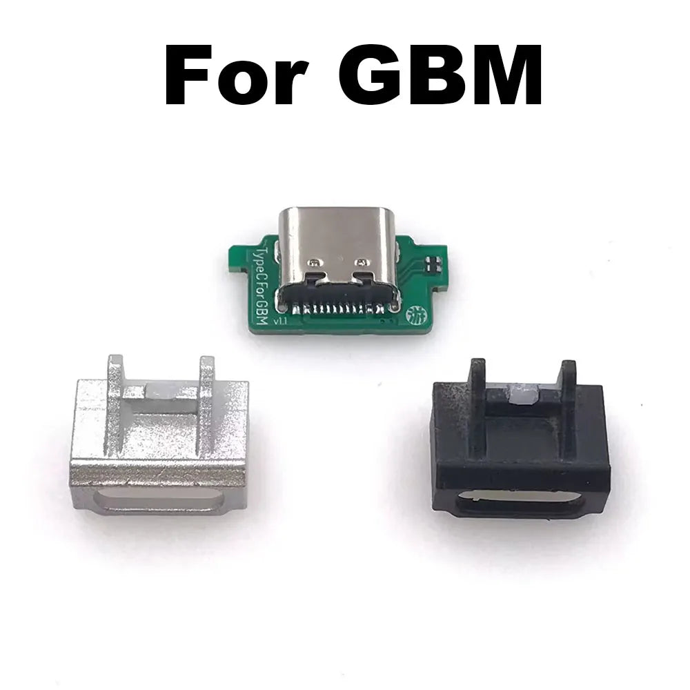 1-10set DIY For Nintendo GBM Charging Port Replacement Convert to USB-C Mod USB Type C Charging Socket Game console repair parts