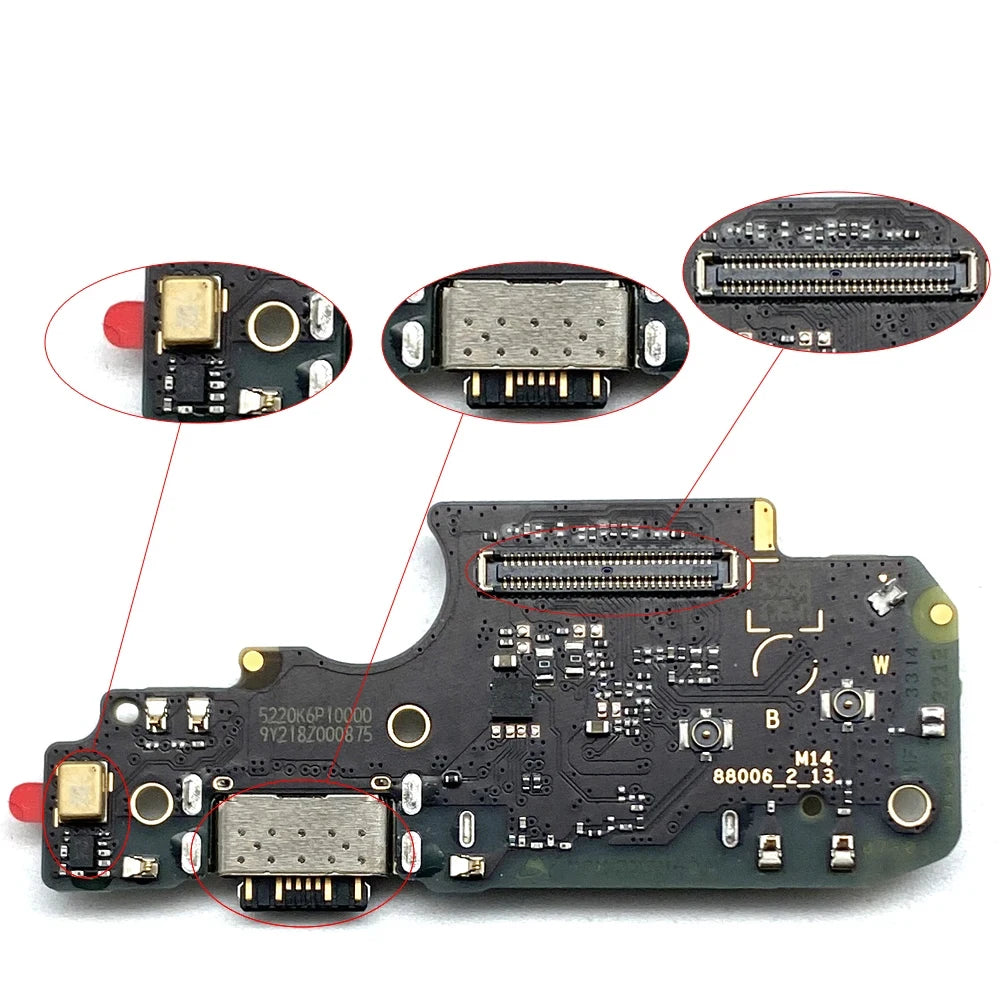 New For Xiaomi Poco X4 M4 Pro / Redmi Note 11 Pro Plus 4G 5G USB Charging Port Mic Microphone Dock Connector Board Flex Cable  Xiaomi  Xiao mi phone repair parts