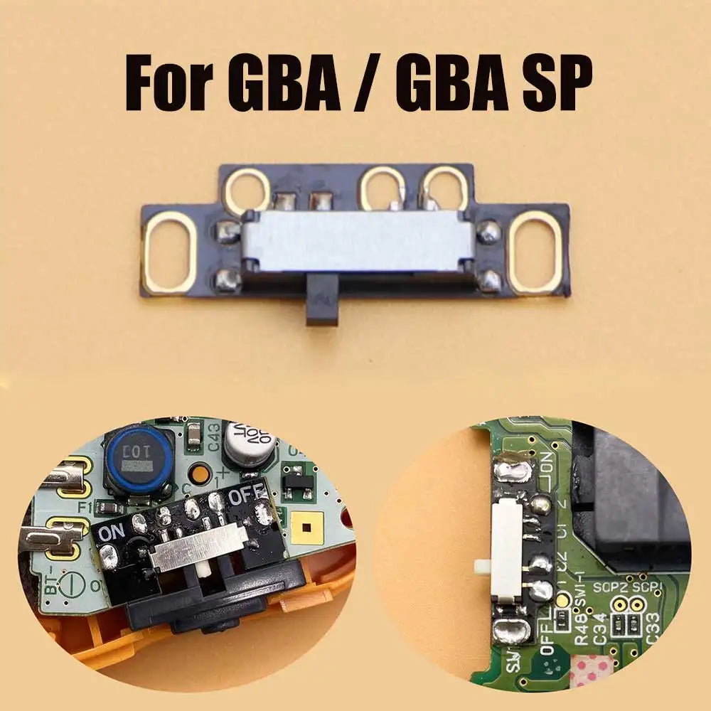 For Gameboy Advance GBA GBASP Gameboy Color Pocket GBC/GBP V3 Version Game Console Power Switch ON OFF Button Replacement Parts Game console repair parts