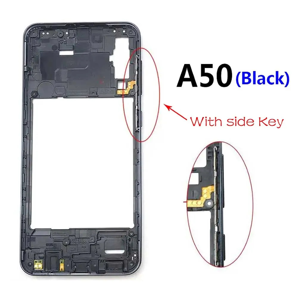 New Housing Middle Frame Bezel Middle Plate Cover For Samsung A20 A30 A50 A70 Replacement parts  Samsung phone repair parts