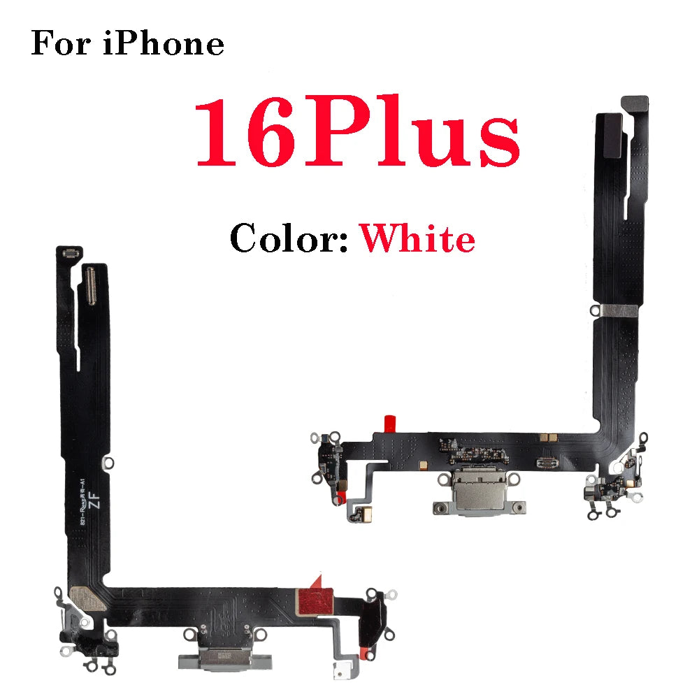 1Pcs New Brand For iPhone 16 15 Plus16 15 Pro Max Dock Charging Port Flex Cable USB Charger Connector Replacement Part iPad tablet repair parts