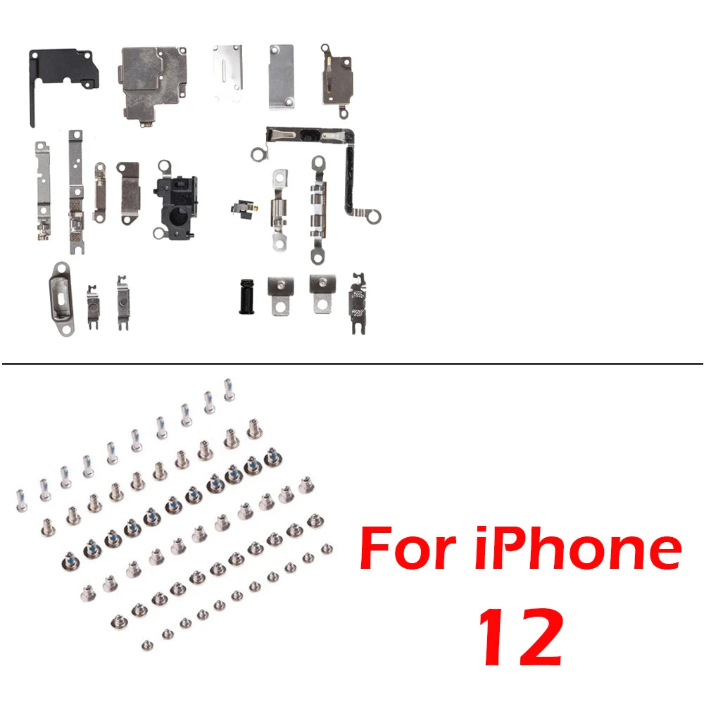 1set Full Set Metal + Screw for iPhone 13 Pro Max 14 Plus 11 12 Inner Bracket Accessories Shield Plate Parts iPhone phone repair parts