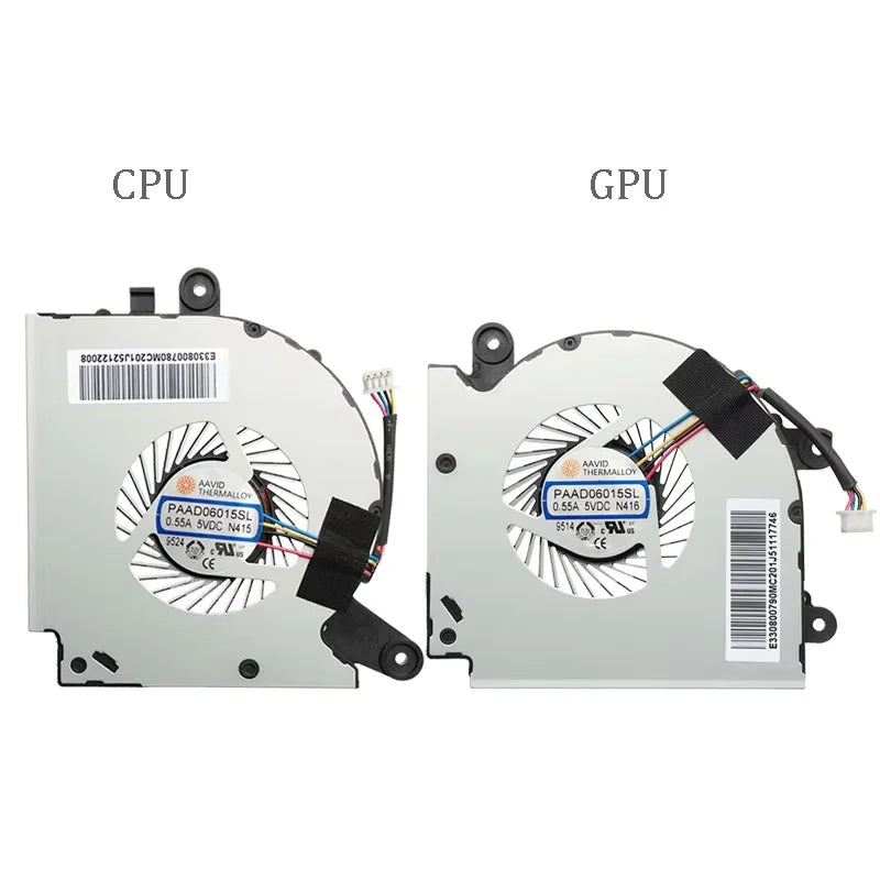 NEW Original CPU GPU Cooling Fan FOR MSI GF75 MS-17F2/F3/F4/F5 Thin 8RC 8RD 9SC 9SD MSI laptop repair parts