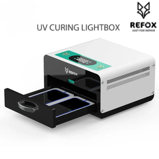 REFOX RM22 UV Adhesive Curing Lightbox for Mobile Phone LCD Screen Refurbishment Curing of Waterproof Adhesive Professional Repair Tools
