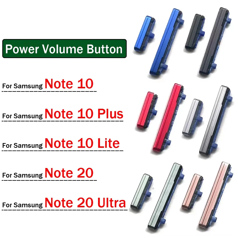 New Power Switch On Off Button Volume Key Button Flex Cable For Samsung Note 10 Plus Lite / Note 20 / Note 20 Ultra Samsung phone repair parts