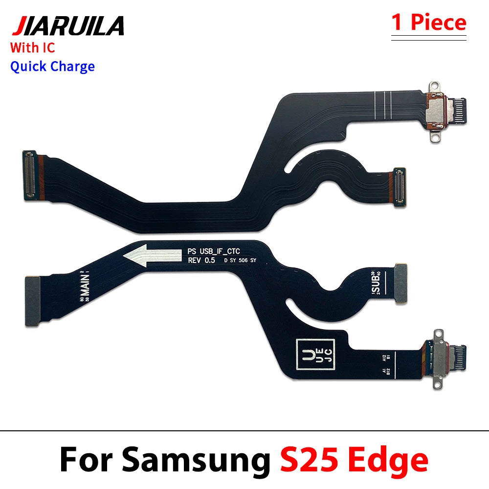 USB Charger Charging Dock Port Connector Flex Cable For Samsung S23 S24 S25 S26 Plus Ultra Fe Edge 5G S931B S936B S938B S928B Samsung phone repair parts